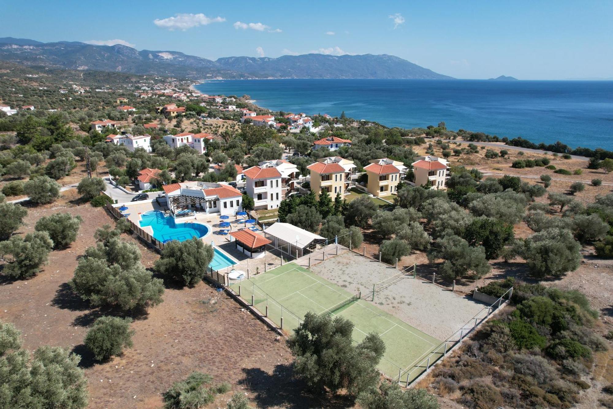 Kyma Hotel Marathokampos Bagian luar foto