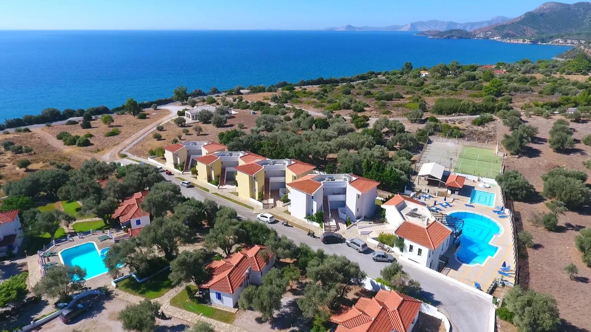 Kyma Hotel Marathokampos Bagian luar foto